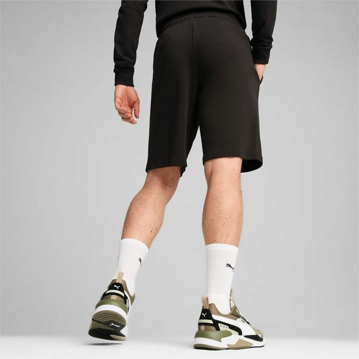 Short de sport club avec petit logo noir, PUMA