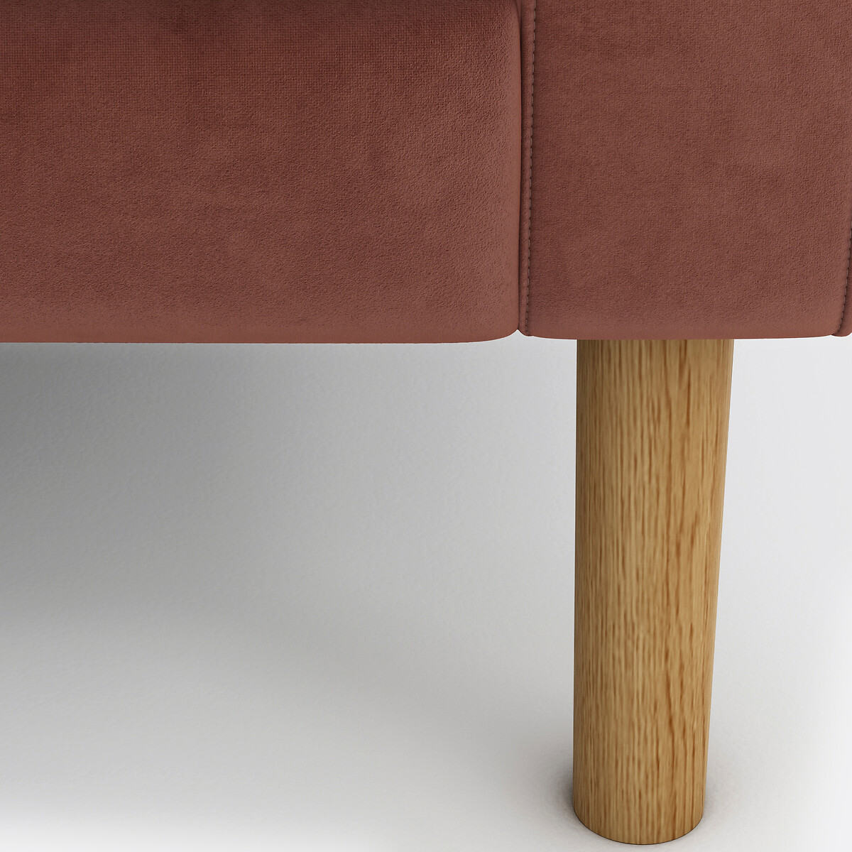 Sofa Stockholm, 2- oder 3-Sitzer, Samt rosenholz, SO'HOME