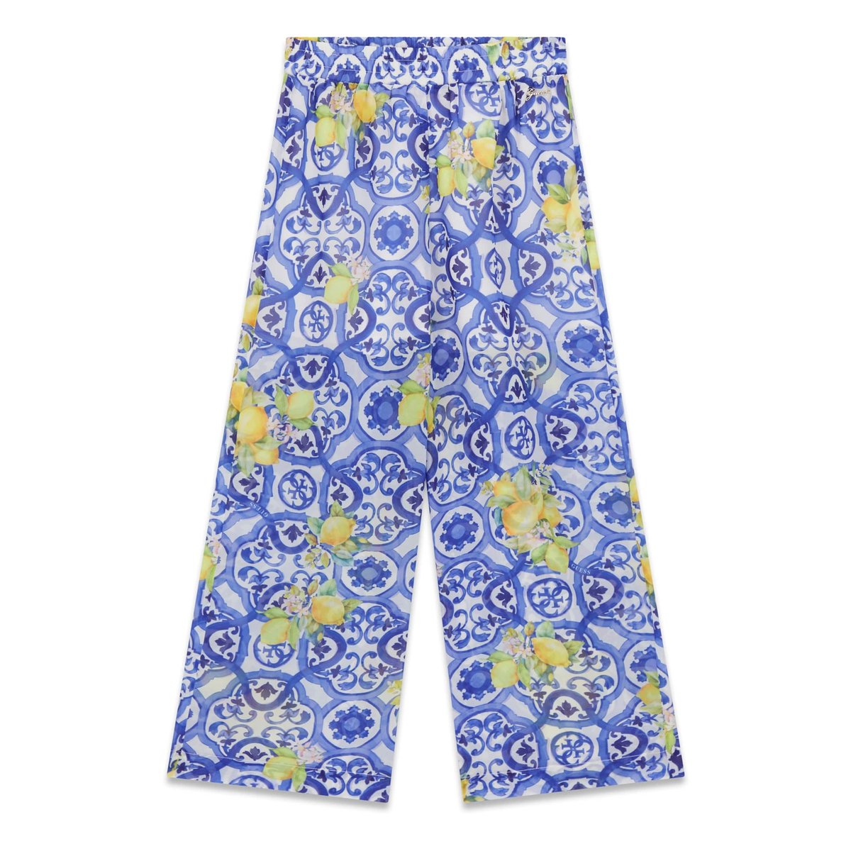 Pantalons Palazzo En Chiffon blau multi, GUESS KIDS