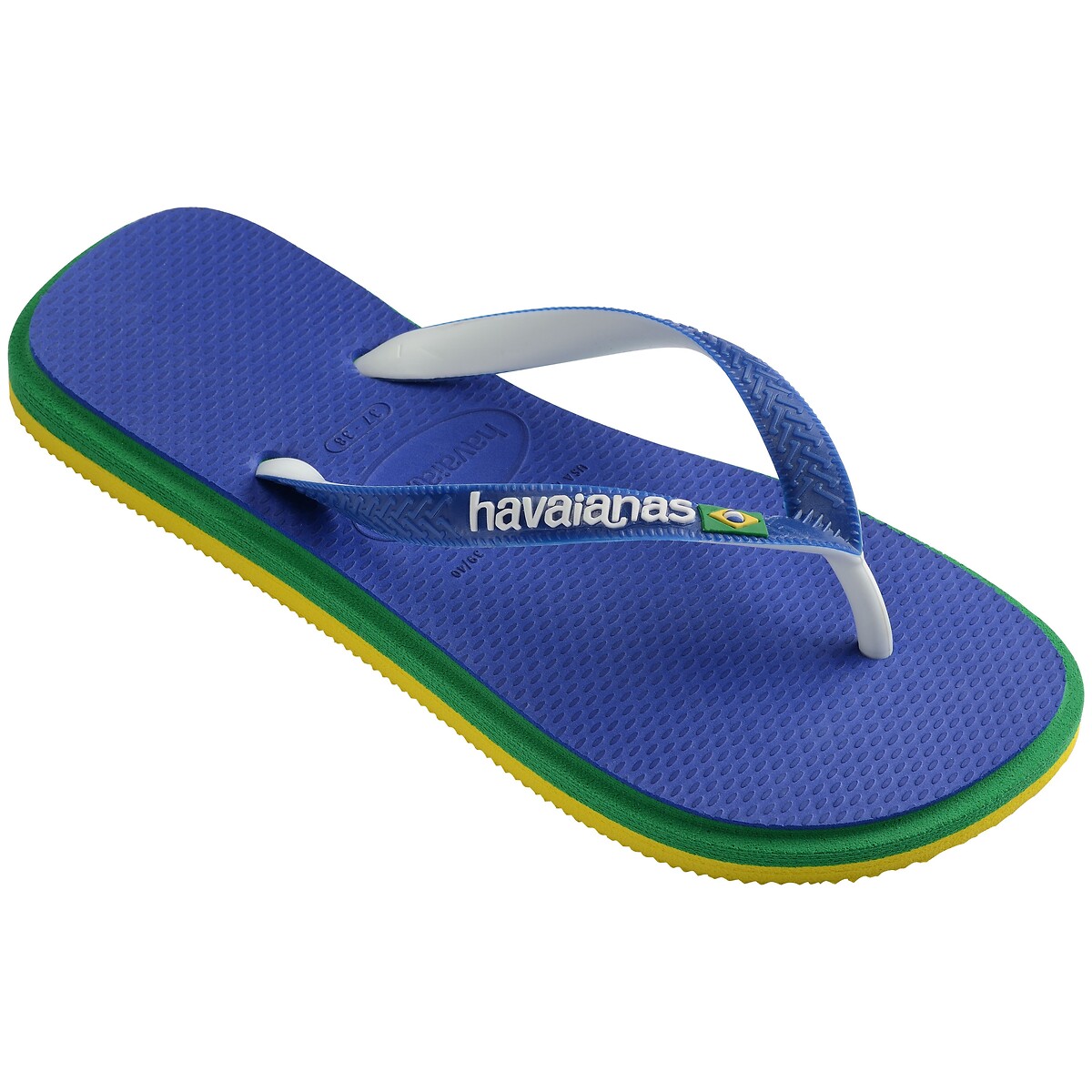 Teenslippers Hav. Brasil Twist blauw, HAVAIANAS