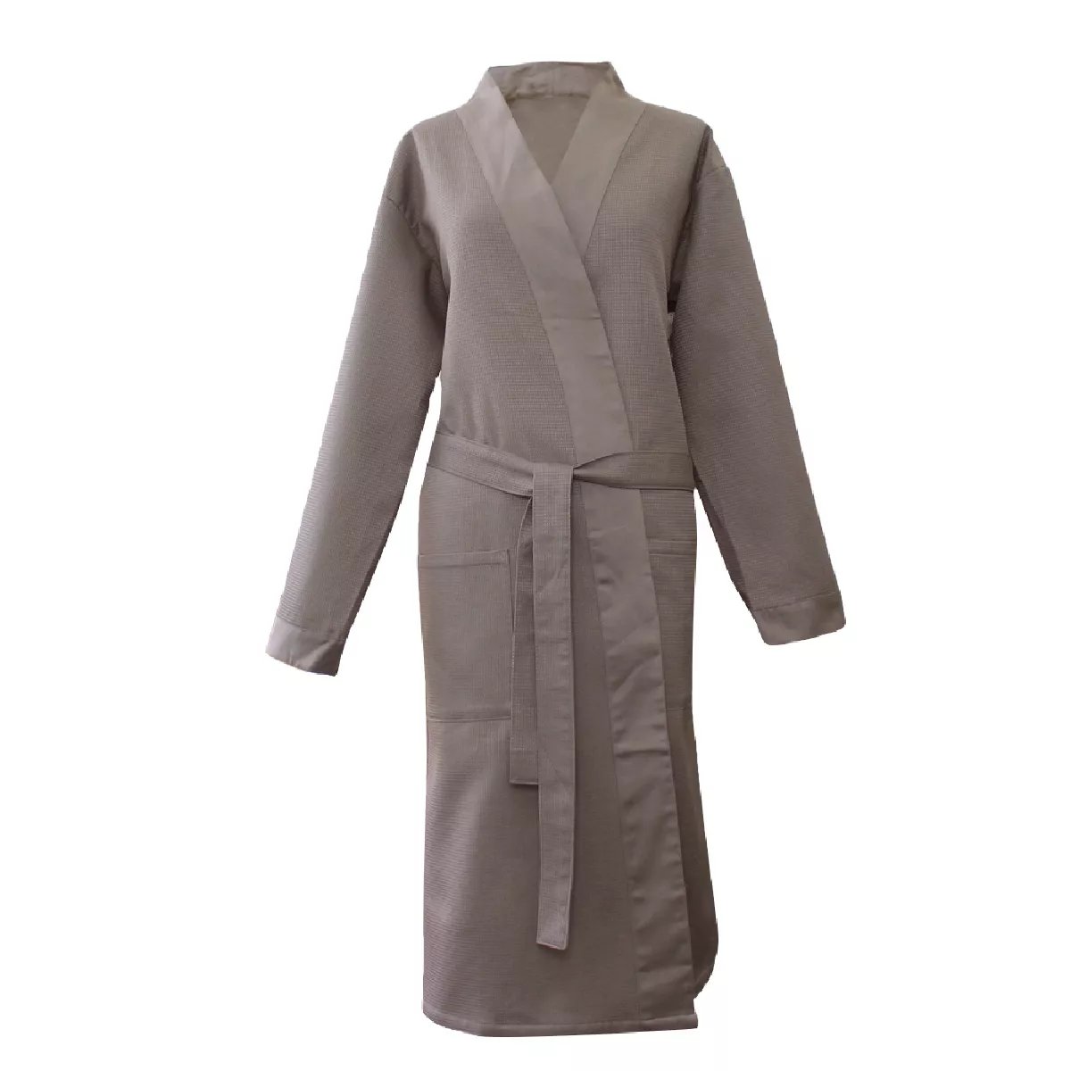 Peignoir pur coton bio PLAISANCE etain, GARNIER THIEBAUT
