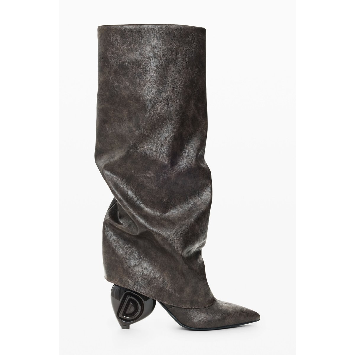 Bottes effet cuir marron, DESIGUAL