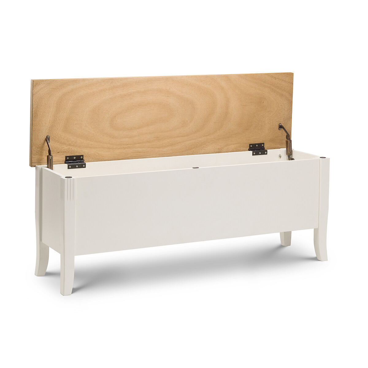 Sandringham Solid Wood Storage Dining Bench (Seats 2) light greige, SO'HOME