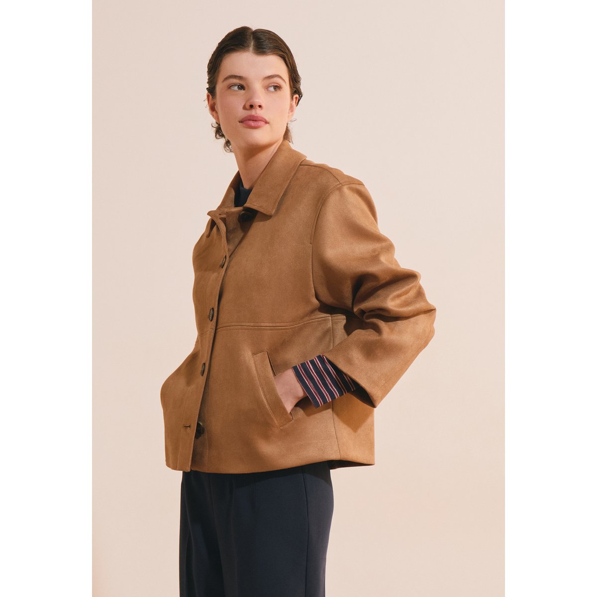Veste effet daim MOLLY dune, ETAM