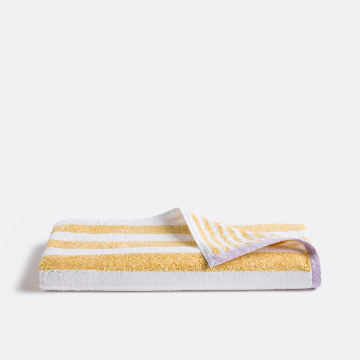 Maxi drap de bain éponge 500g, Dani jaune/blanc, LA REDOUTE INTERIEURS