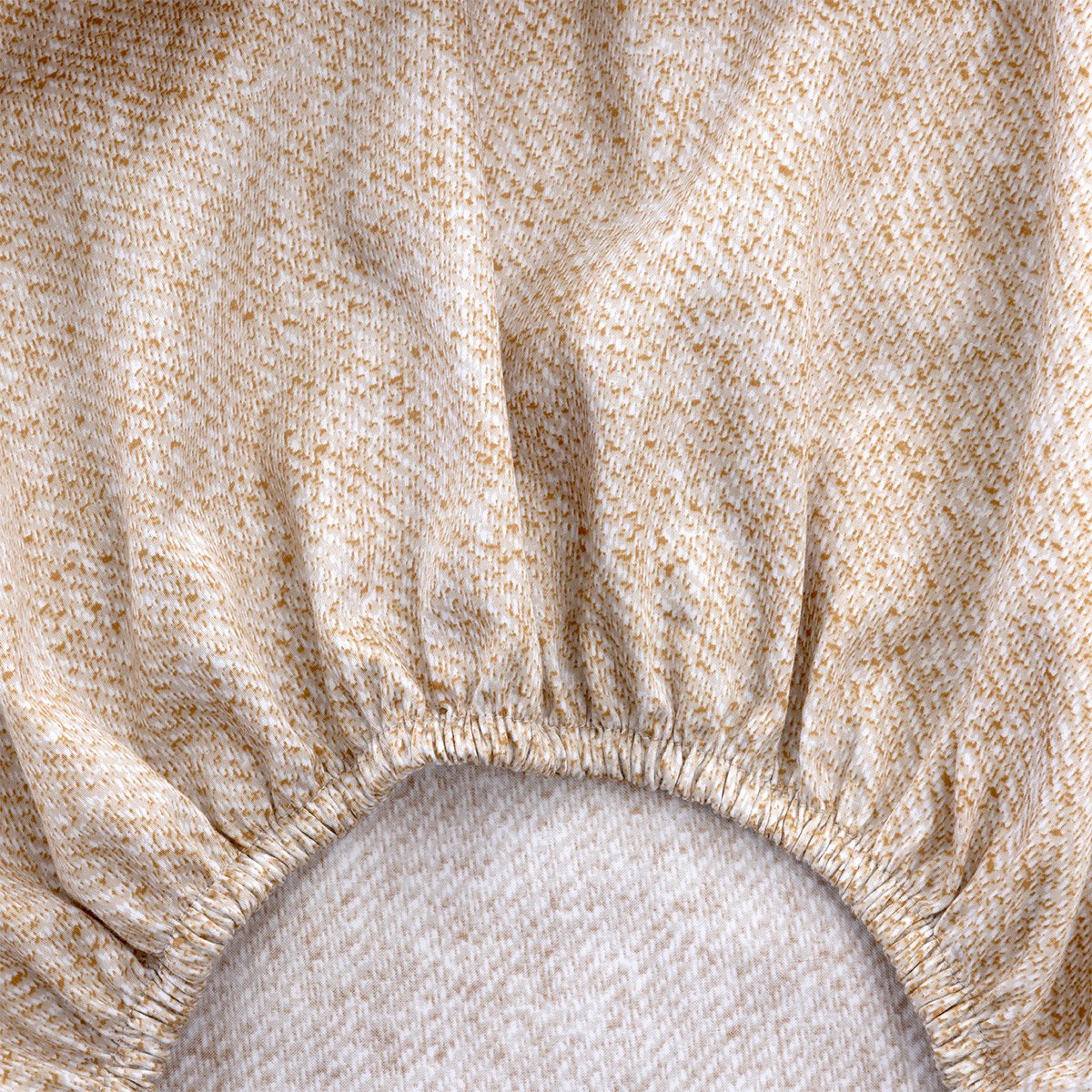 Drap housse en satin de coton marron, LOOMIS multicolore, BOSS HOME
