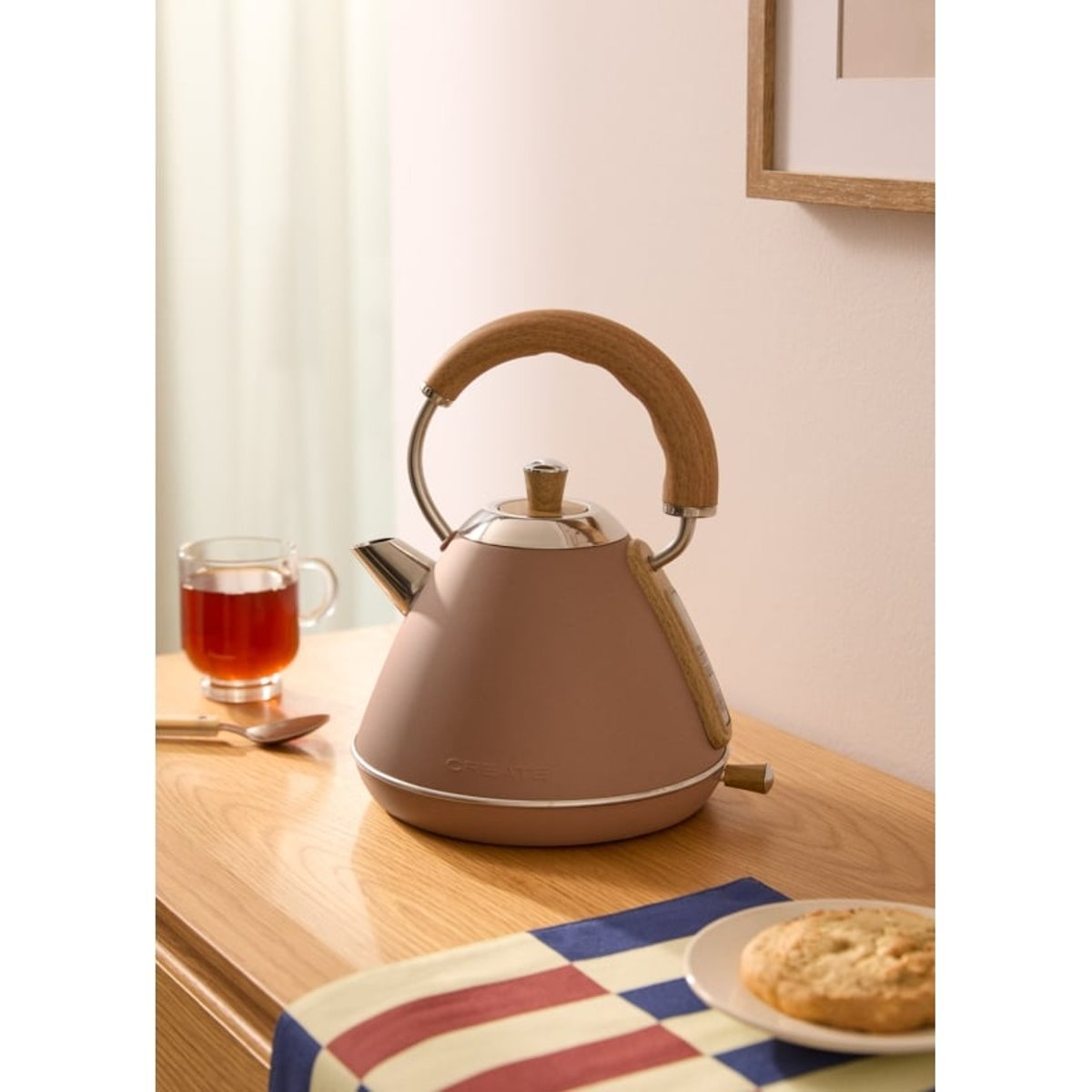 Bouilloire électrique KETTLE RETRO moka, CREATE