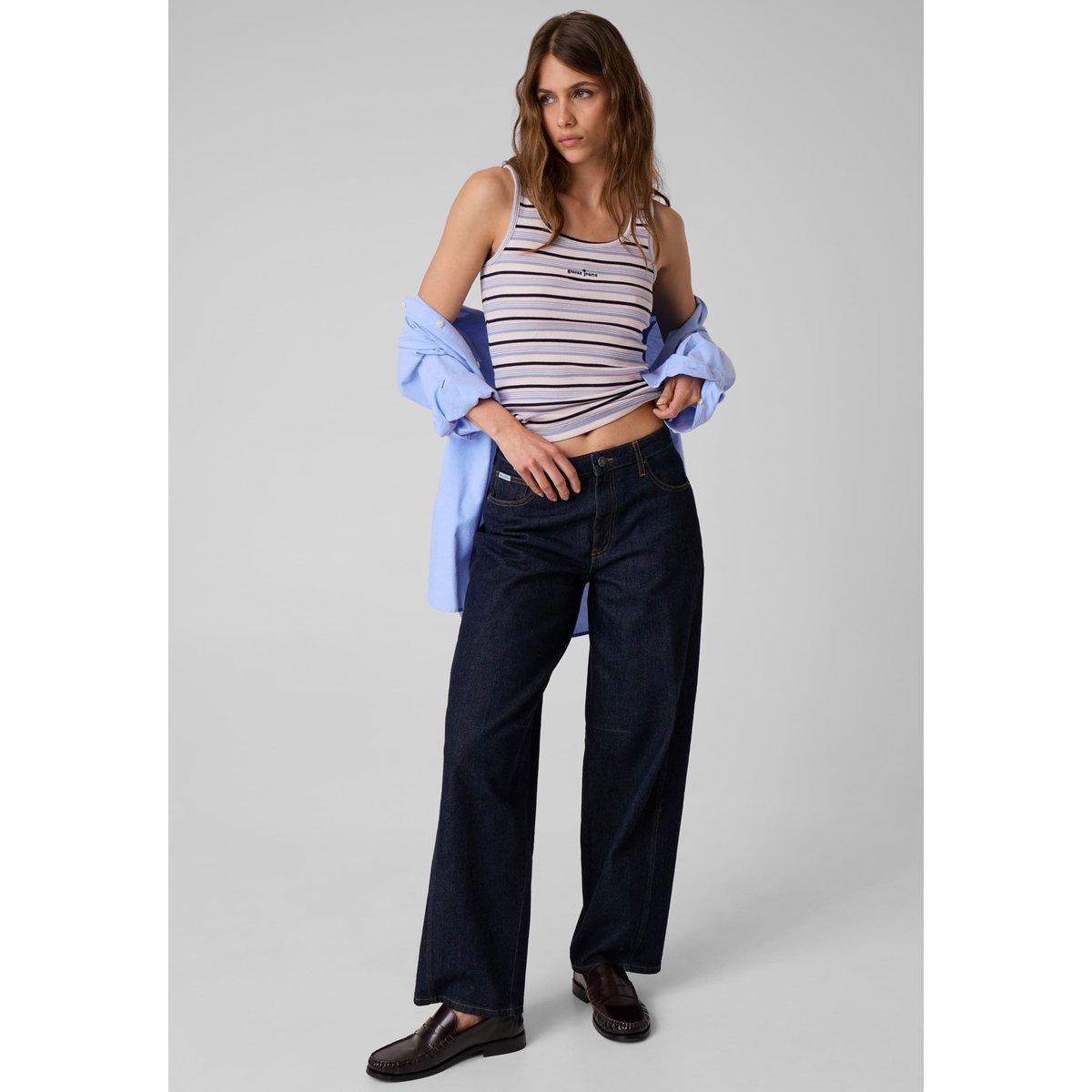 Débardeur Rayé blau multi, GUESS