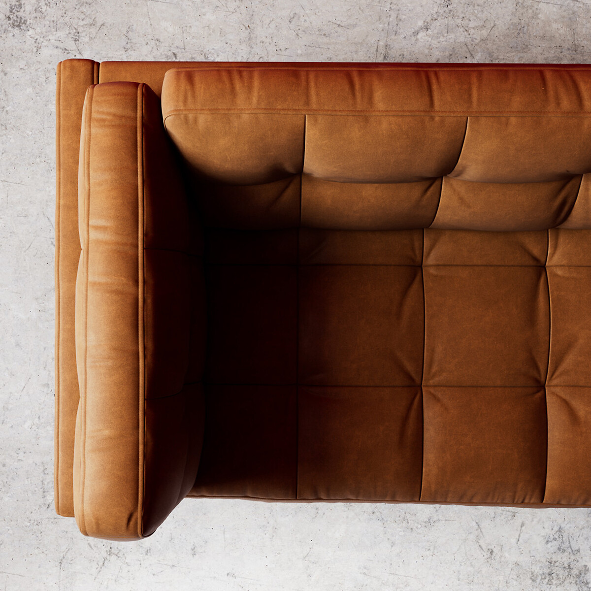 Landau Smart Leather 2/3/4 Seater Sofa tan, SWOON
