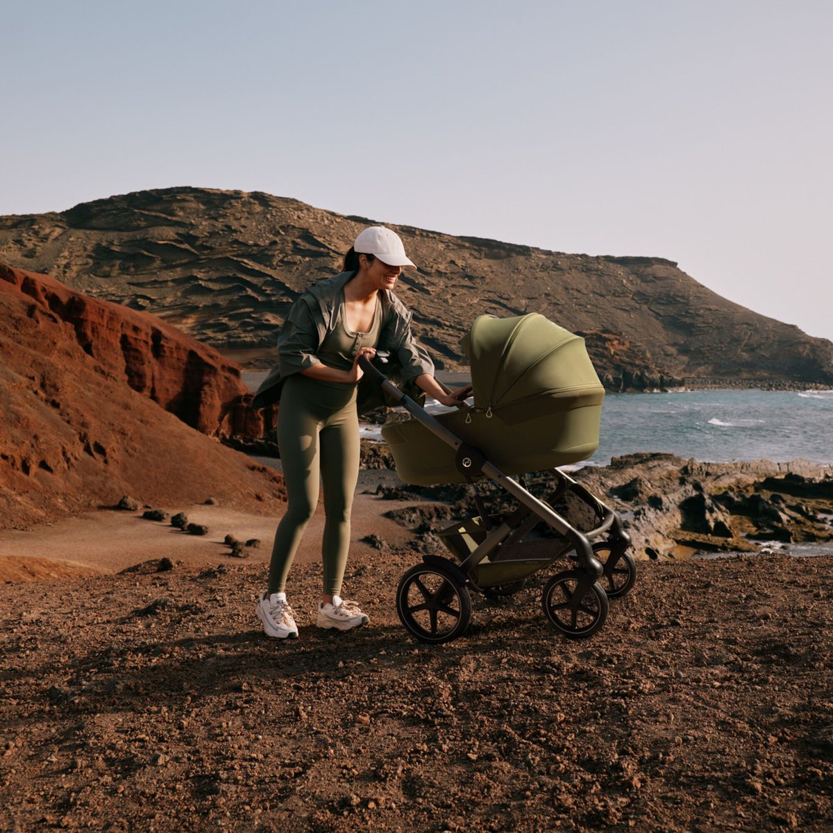 Poussette duo tout terrain Talos S Lux 4 avec nacelle pliable bleu stormy blue, CYBEX