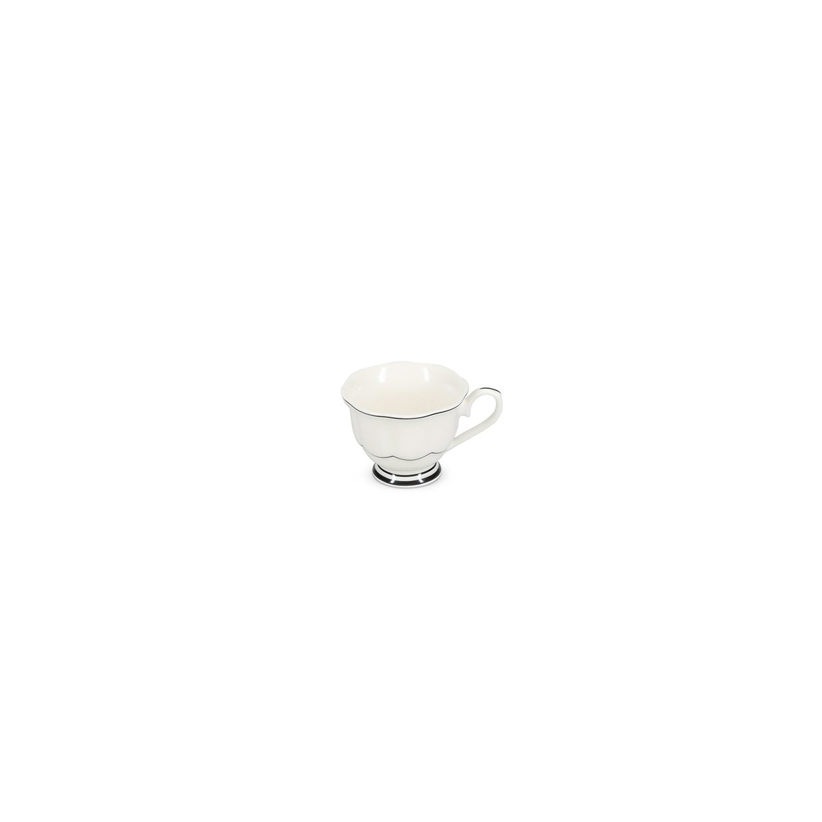 Lot de 2 Tasse Moka Et Soucoupe ODETTE blanc, SP COLLECTION