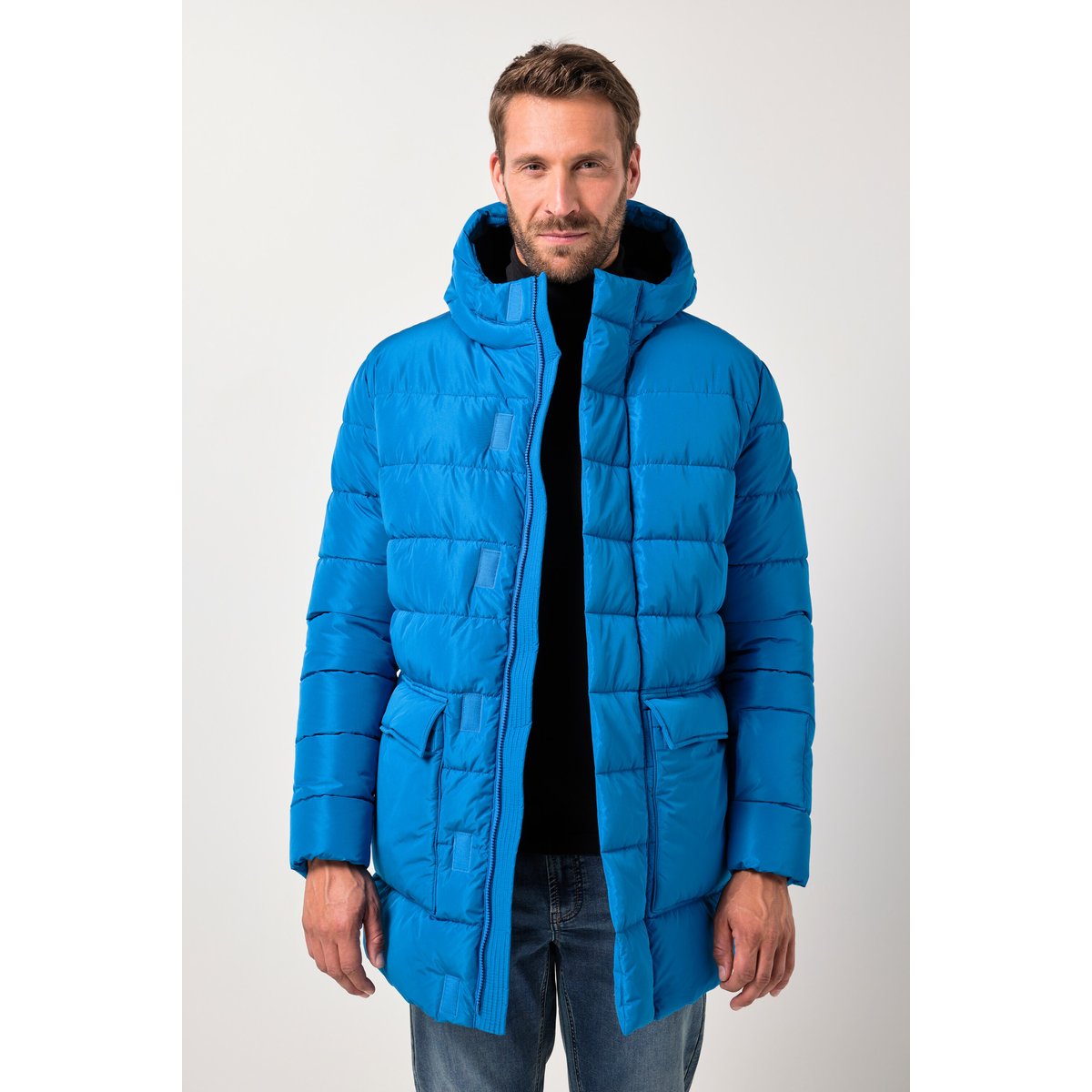 Parka matelassée ultra-chaude bleu moyen, JP1880