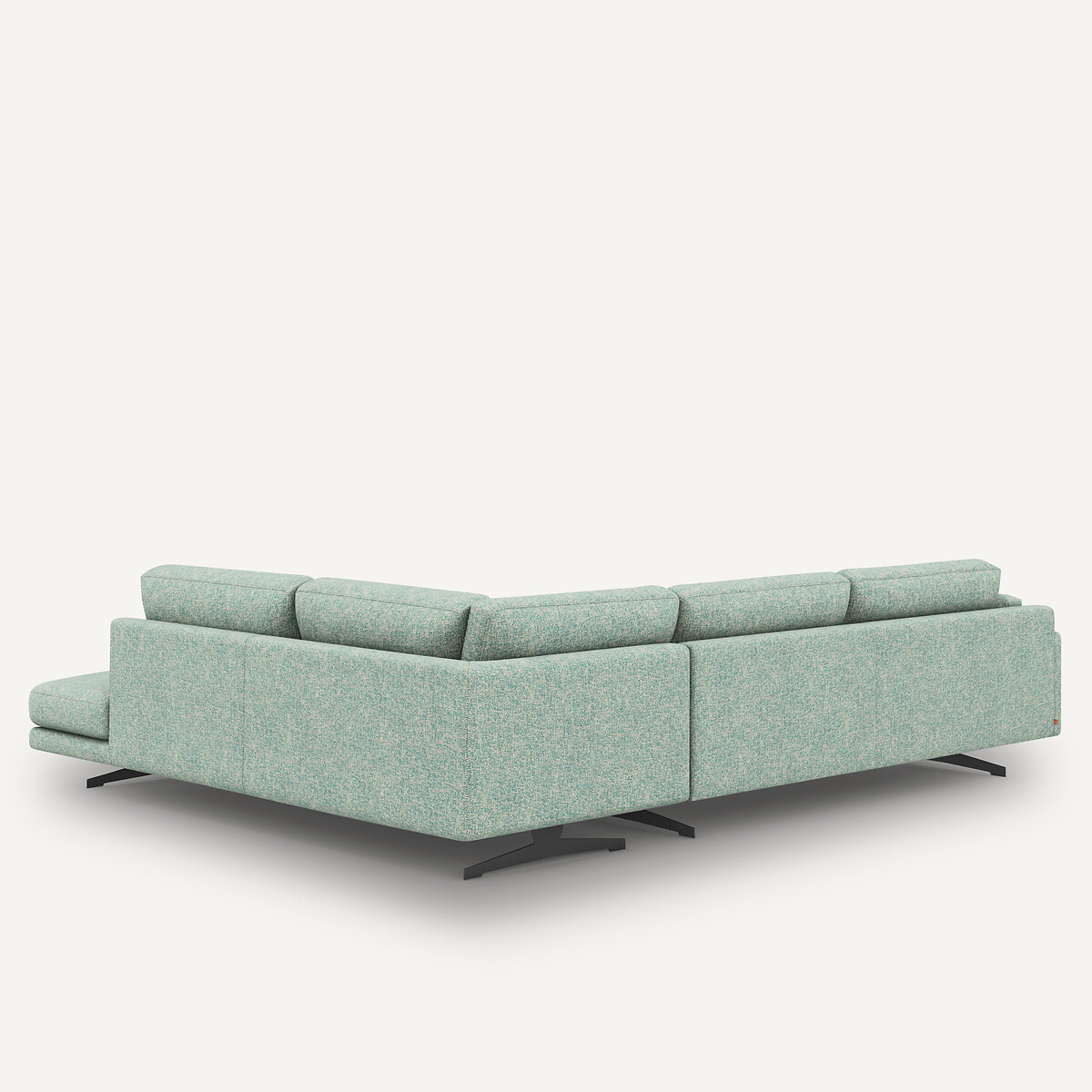 Ecksofa César, Baumwoll-Mix aquamarin, AM.PM