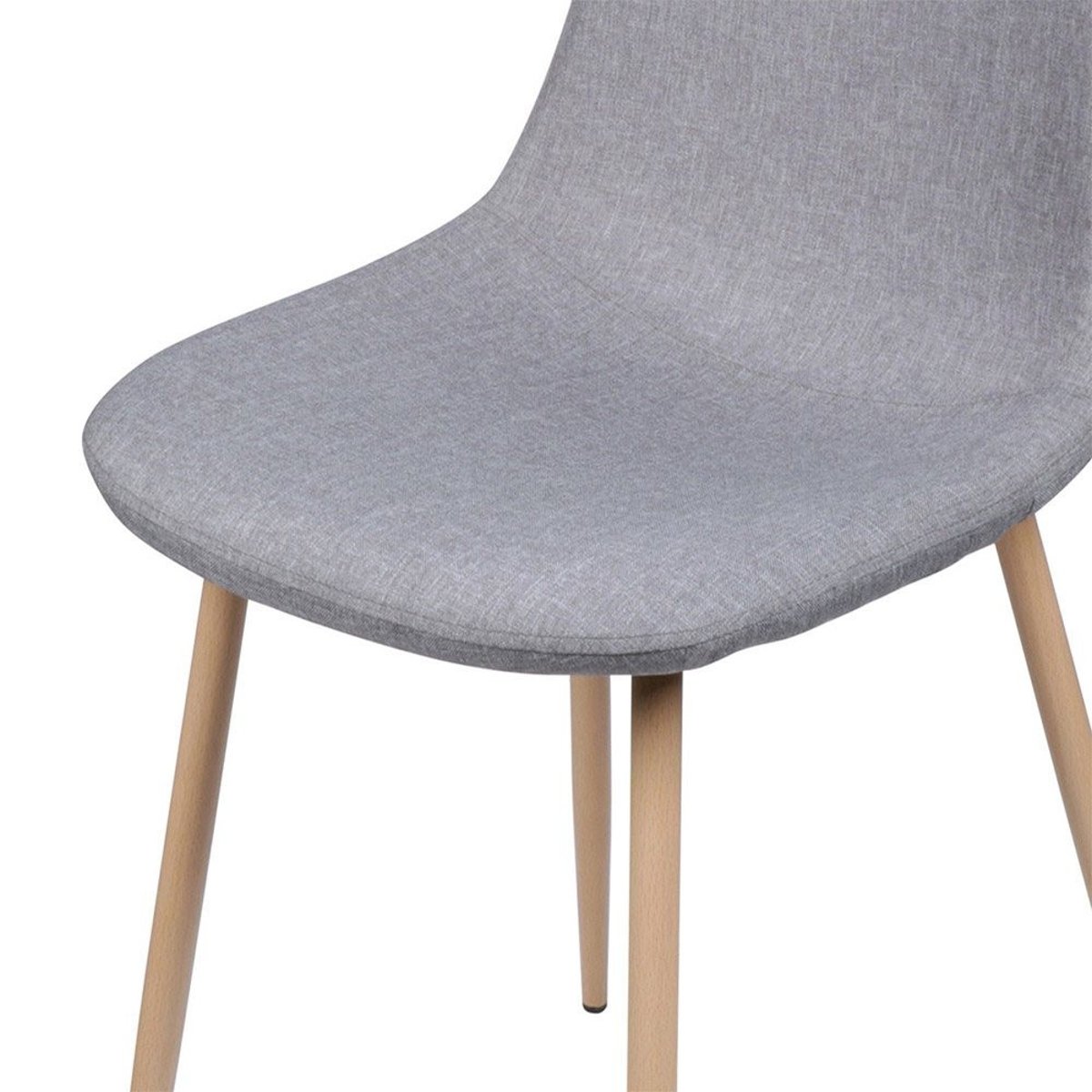 Chaise Scandinave Tissu Oslo Gris Foncé gris clair, DECORATIE