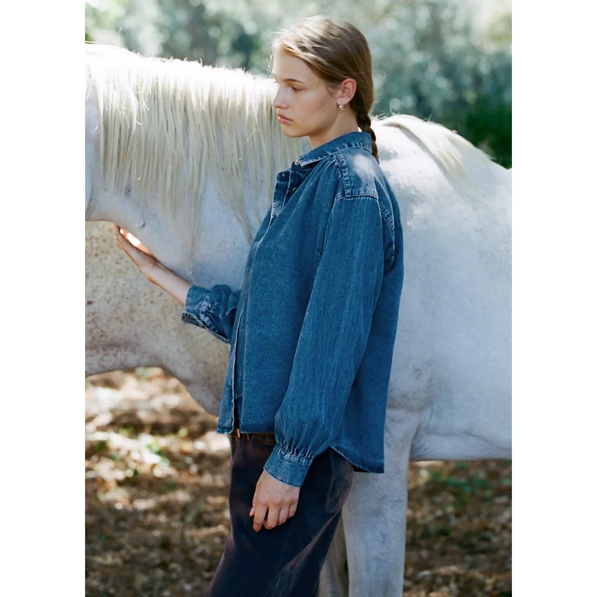 BLOUSE CAMDEN bleu foncé, MANGO TEEN