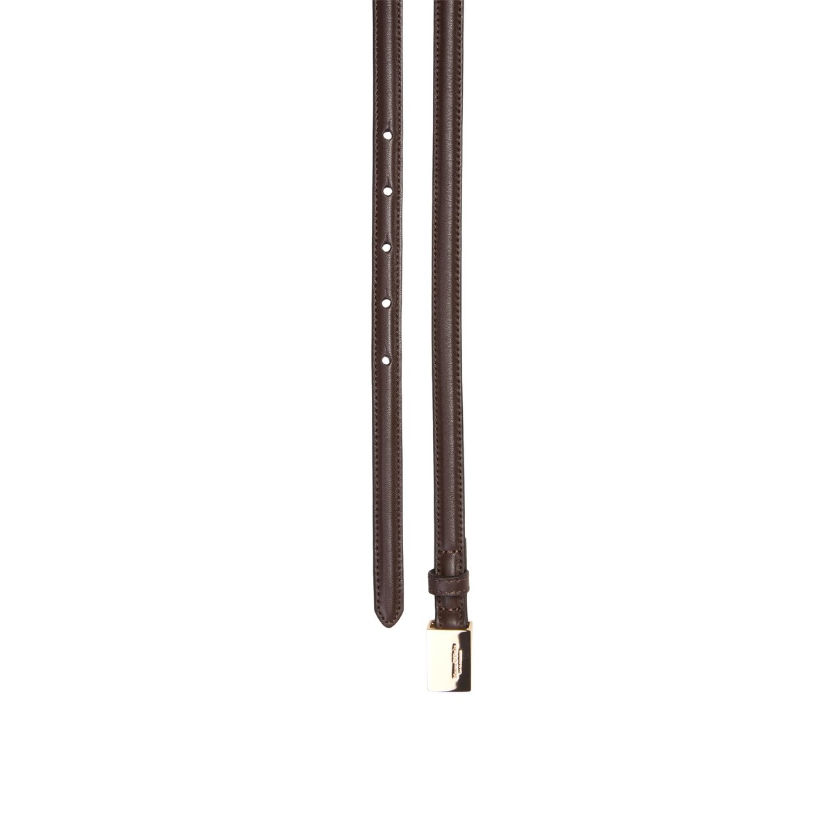 Ceinture en cuir de vache noble marron foncé, MARC O'POLO