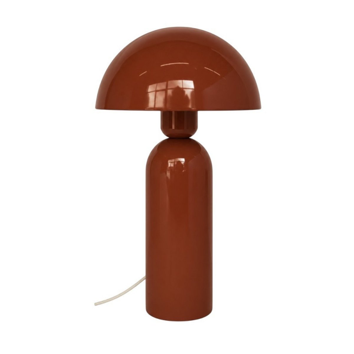 Lampe à poser Abra métal rouge paprika rouge, MILLUMINE