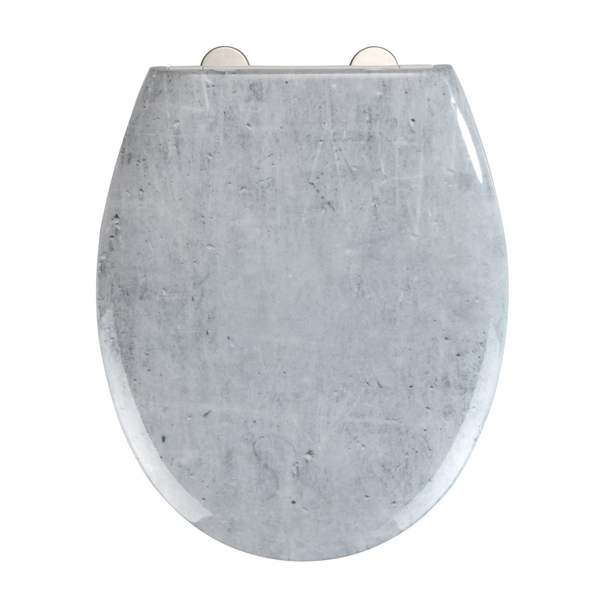 Abattant WC effet marbre avec fermeture douce CONCRETE gris clair, WENKO