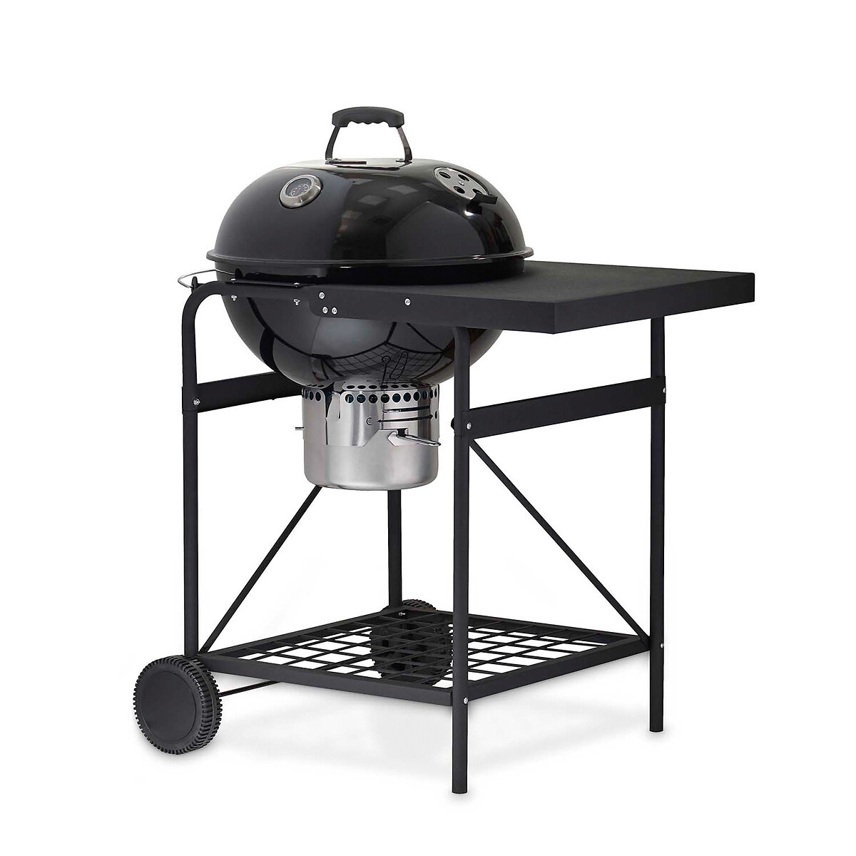 Kettle Grill with Side Table black, TOWER