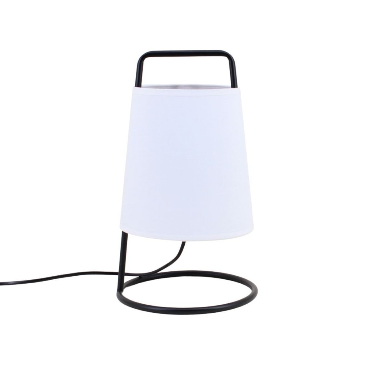 Lampe à poser moderne en métal noir 35cm noir, ORNAMI