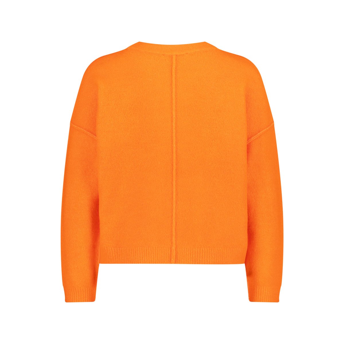 Pull-over en maille à encolure ronde neon orange, BETTY & CO