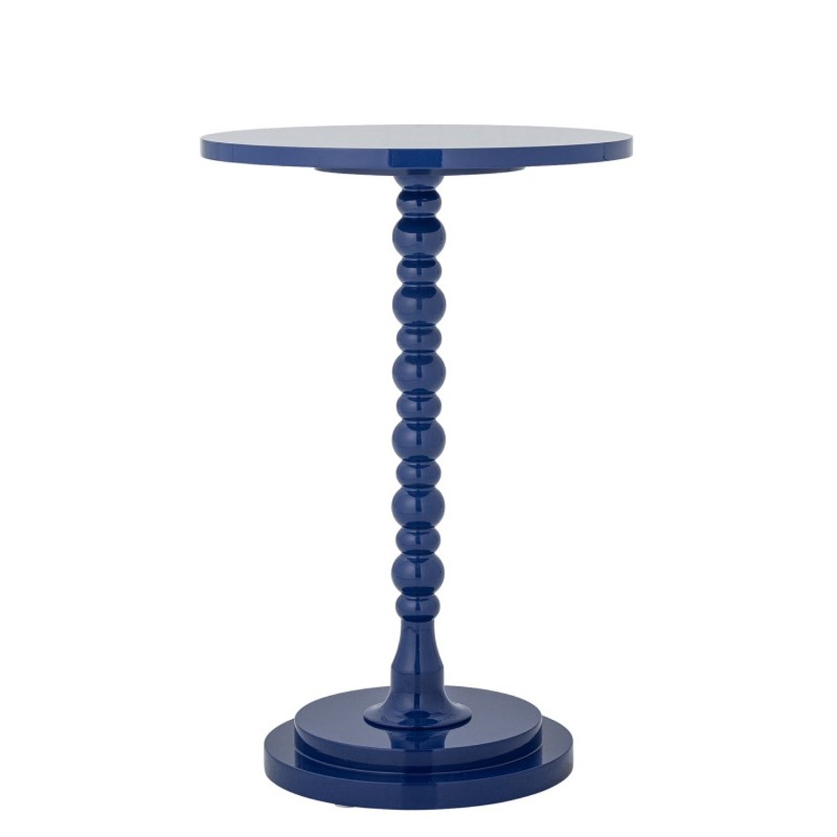 Table d'appoint guéridon bois Ellar bleu, BLOOMINGVILLE