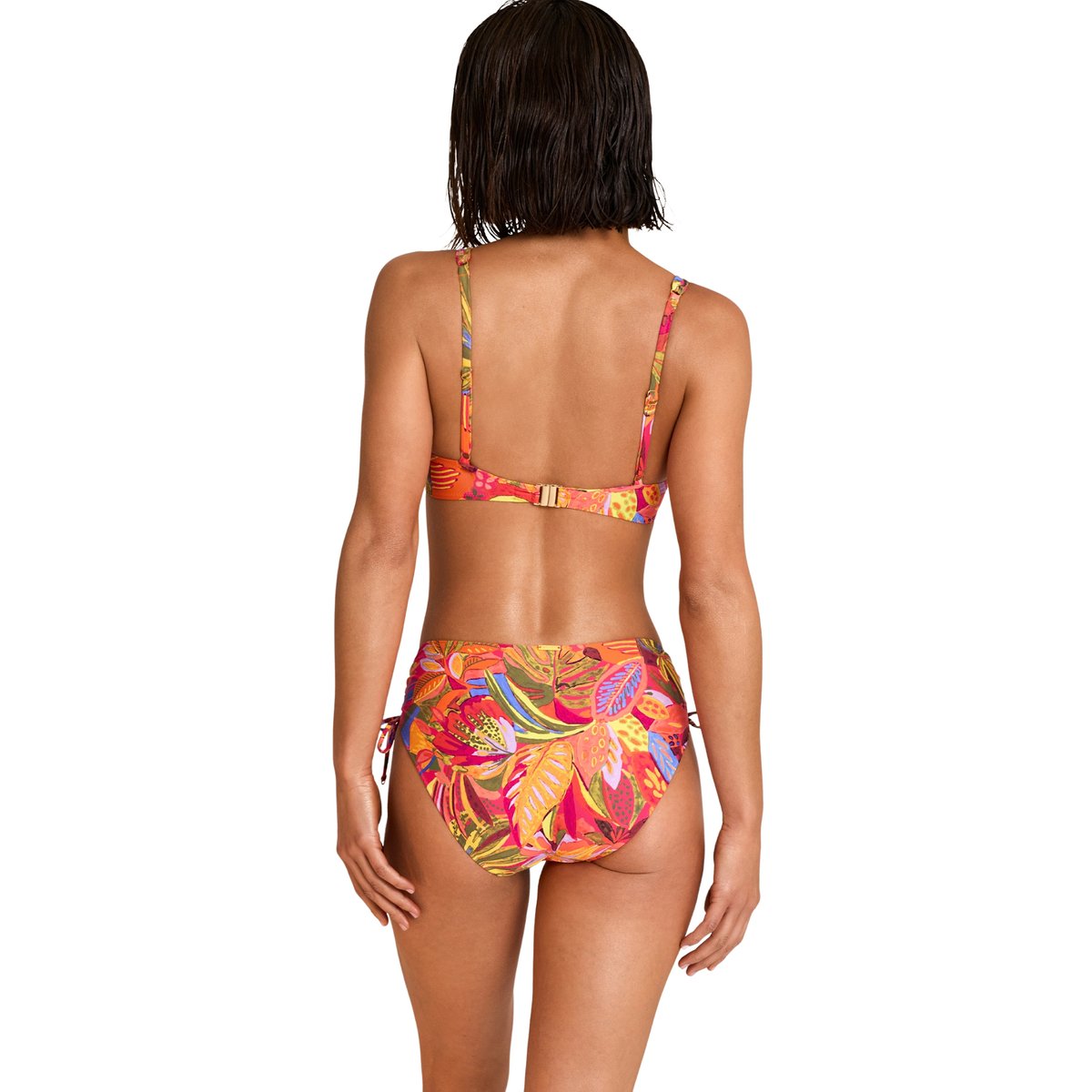 Bas maillot slip de bain taille haute SUNSET orange, SELMARK MARE