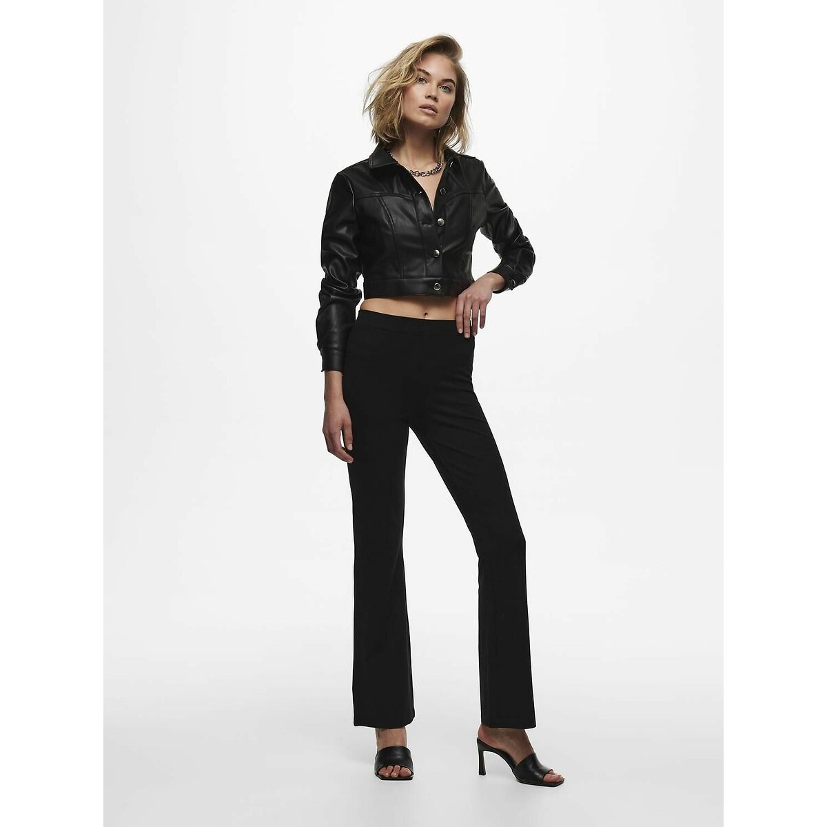 Pantalon flare noir, JDY