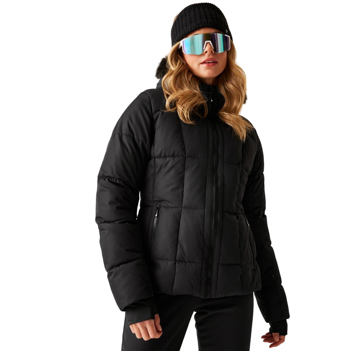 Blouson de ski à capuche amovible GLAMOURIZE noir, DARE 2B