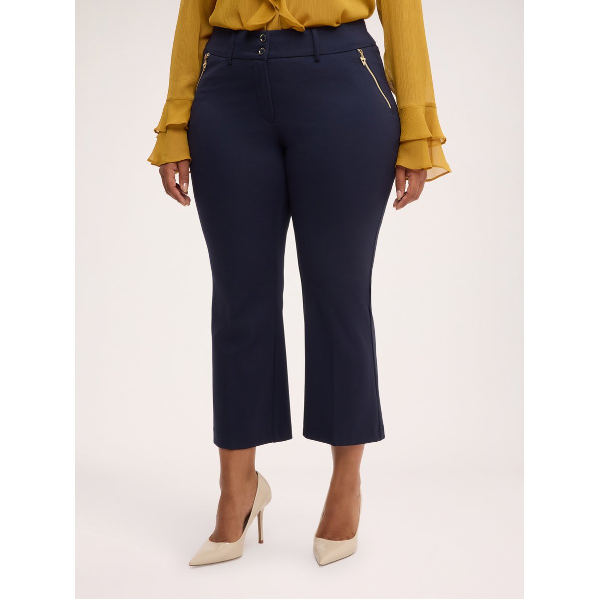 Pantalon Kick Flare bleu, FIORELLA RUBINO