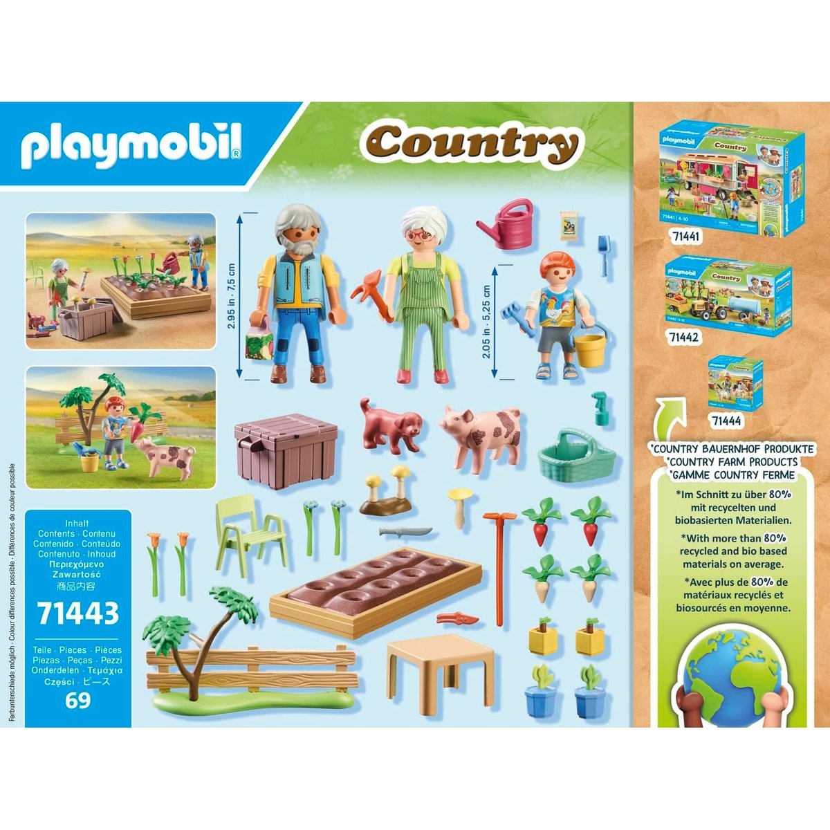 Grands-Parents et potager multicolore, PLAYMOBIL
