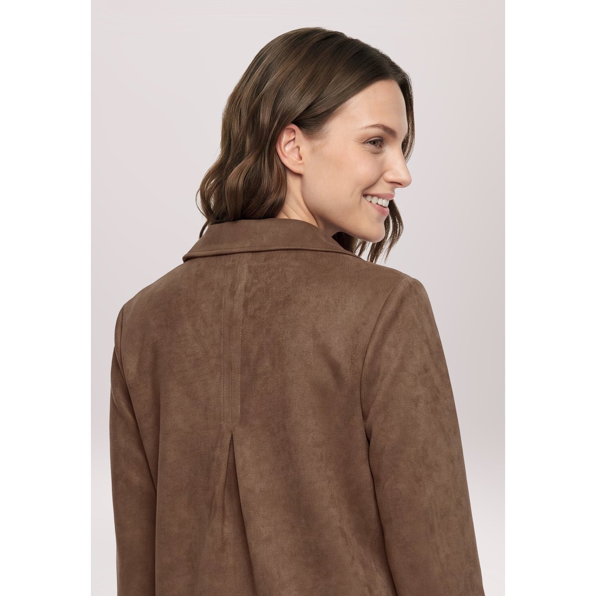 Robe-chemisier à patte de boutonnage dark coffee, BETTY BARCLAY