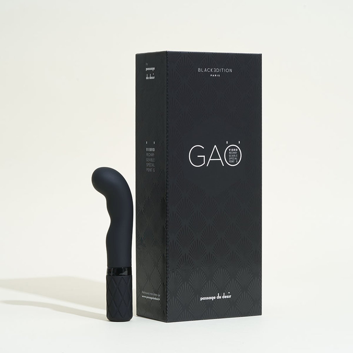 Vibromasseur point G GAÖ noir, BLACK EDITION