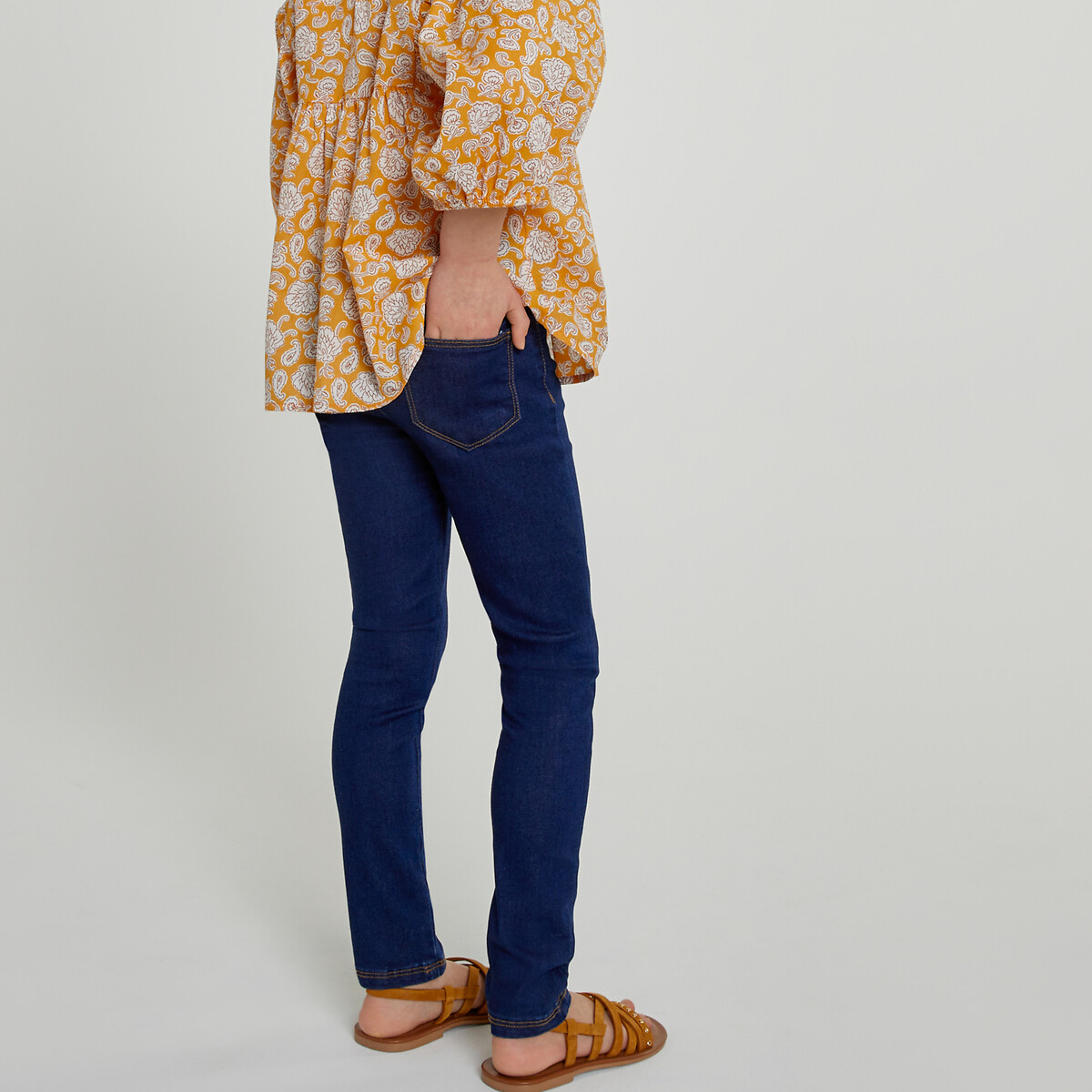 Cotton Mix Jeggings stonewashed, LA REDOUTE COLLECTIONS