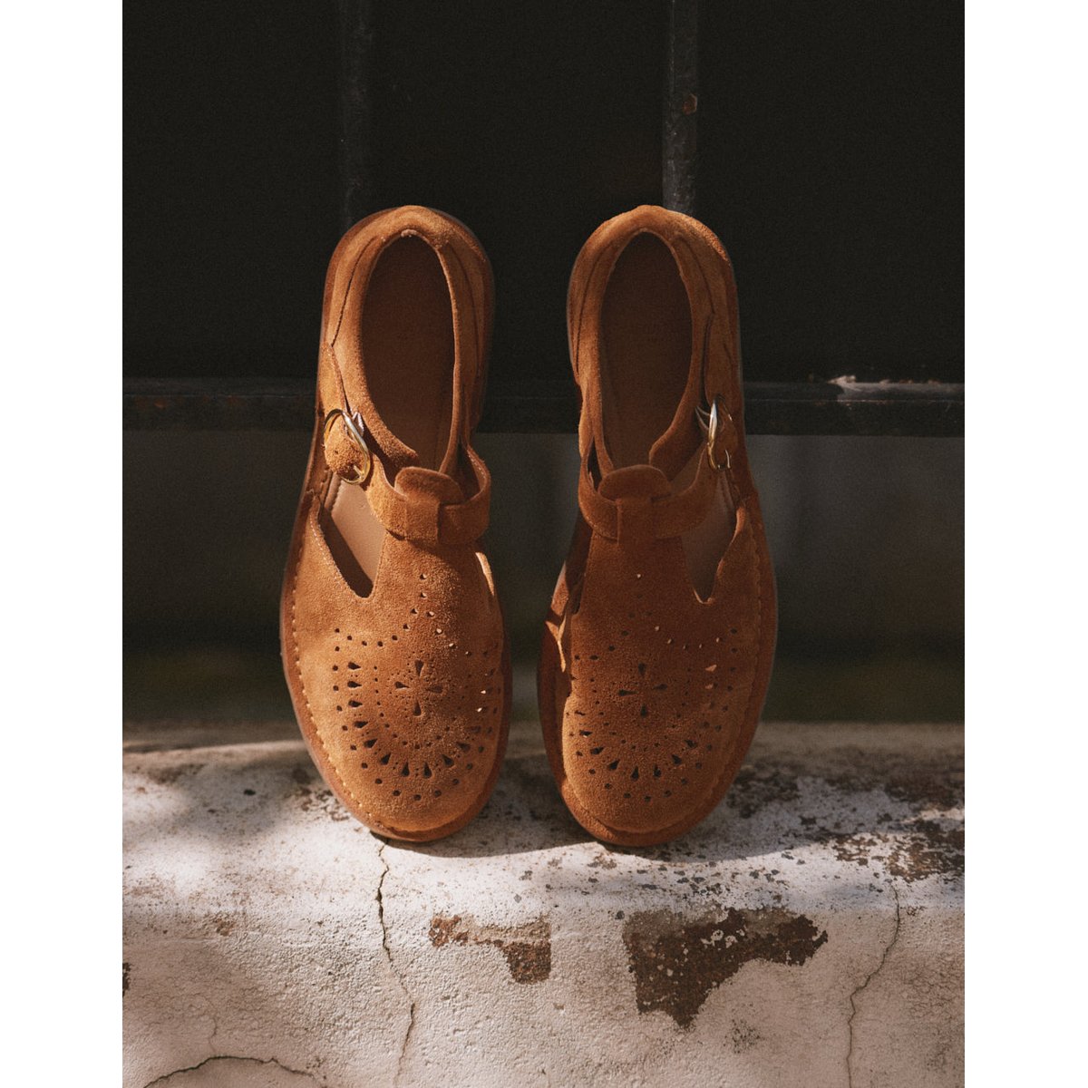 Derbies ARIO suède ambre, ODAJE