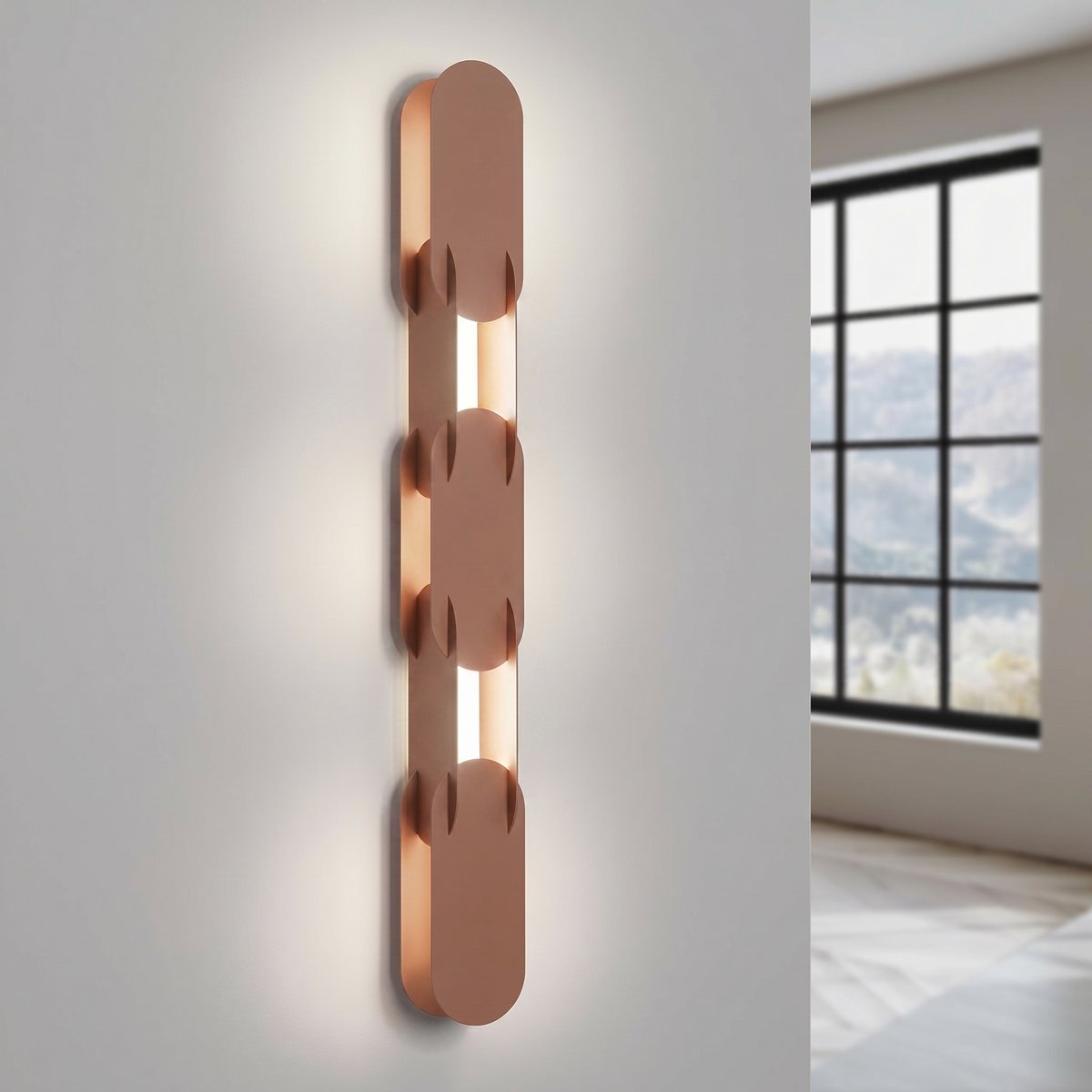 Applique murale Acier Moka LED 1 Chain moka, EDEN
