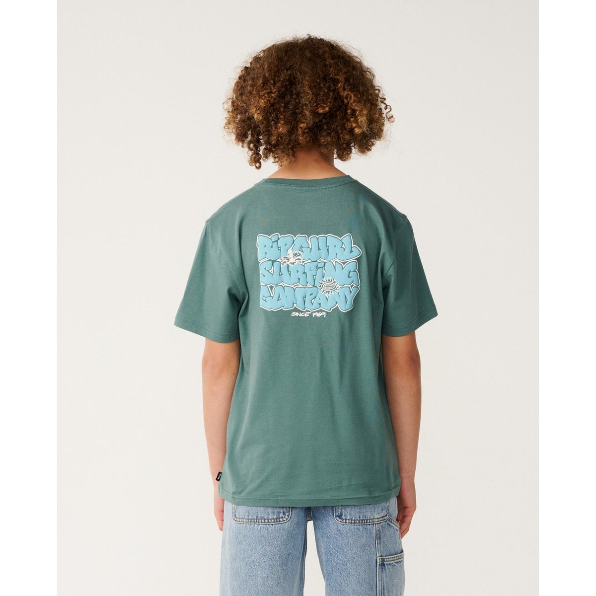 T-shirt enfant SURF SHACK muted green, RIP CURL