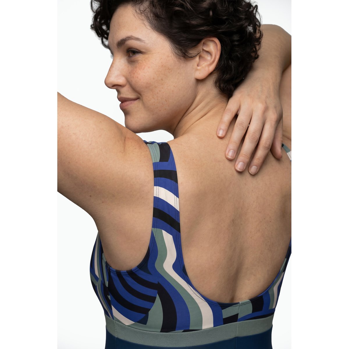 Maillot de bain à jambes longues bleu foncé, ULLA POPKEN