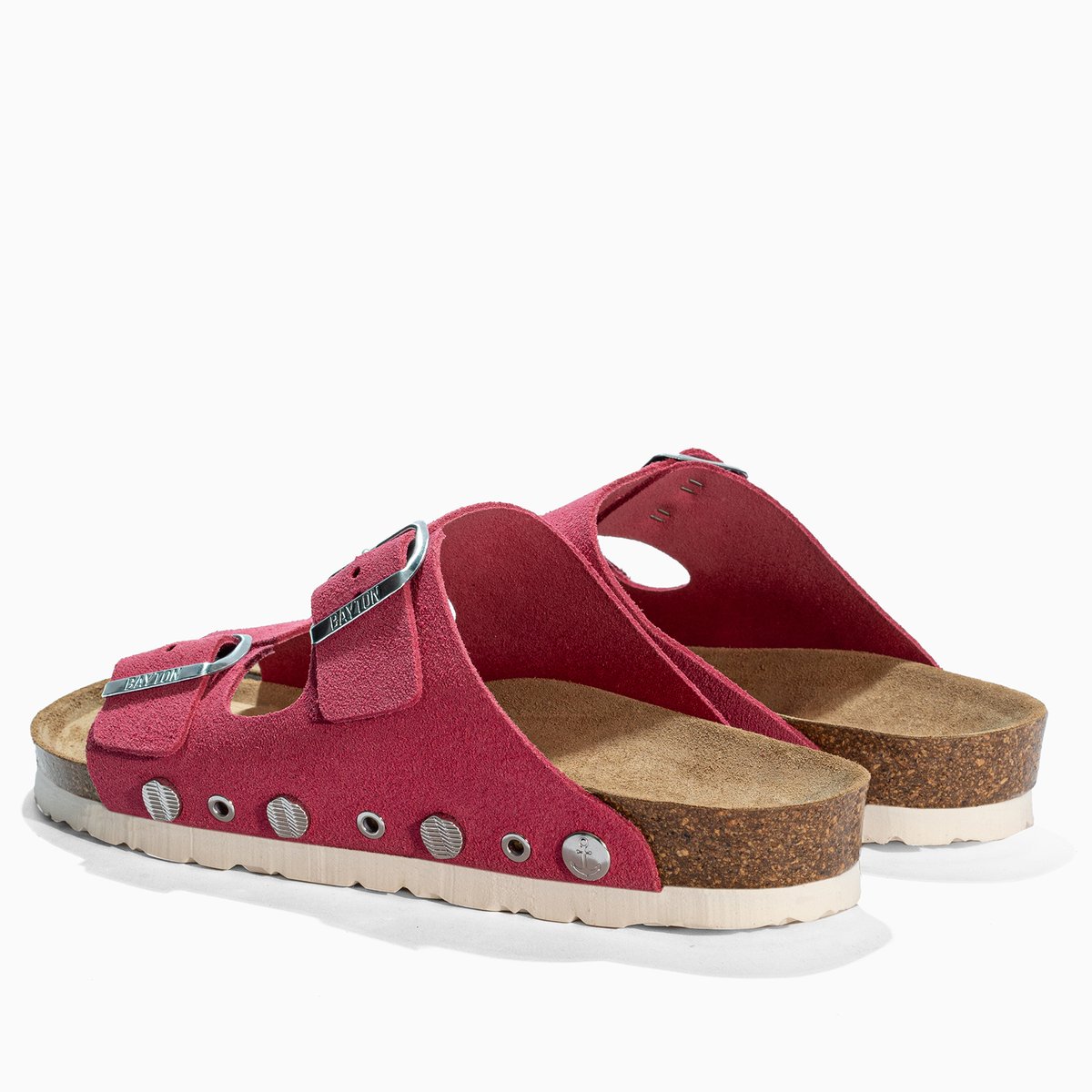 Sandales en cuir suédé RIVALTA pink, BAYTON