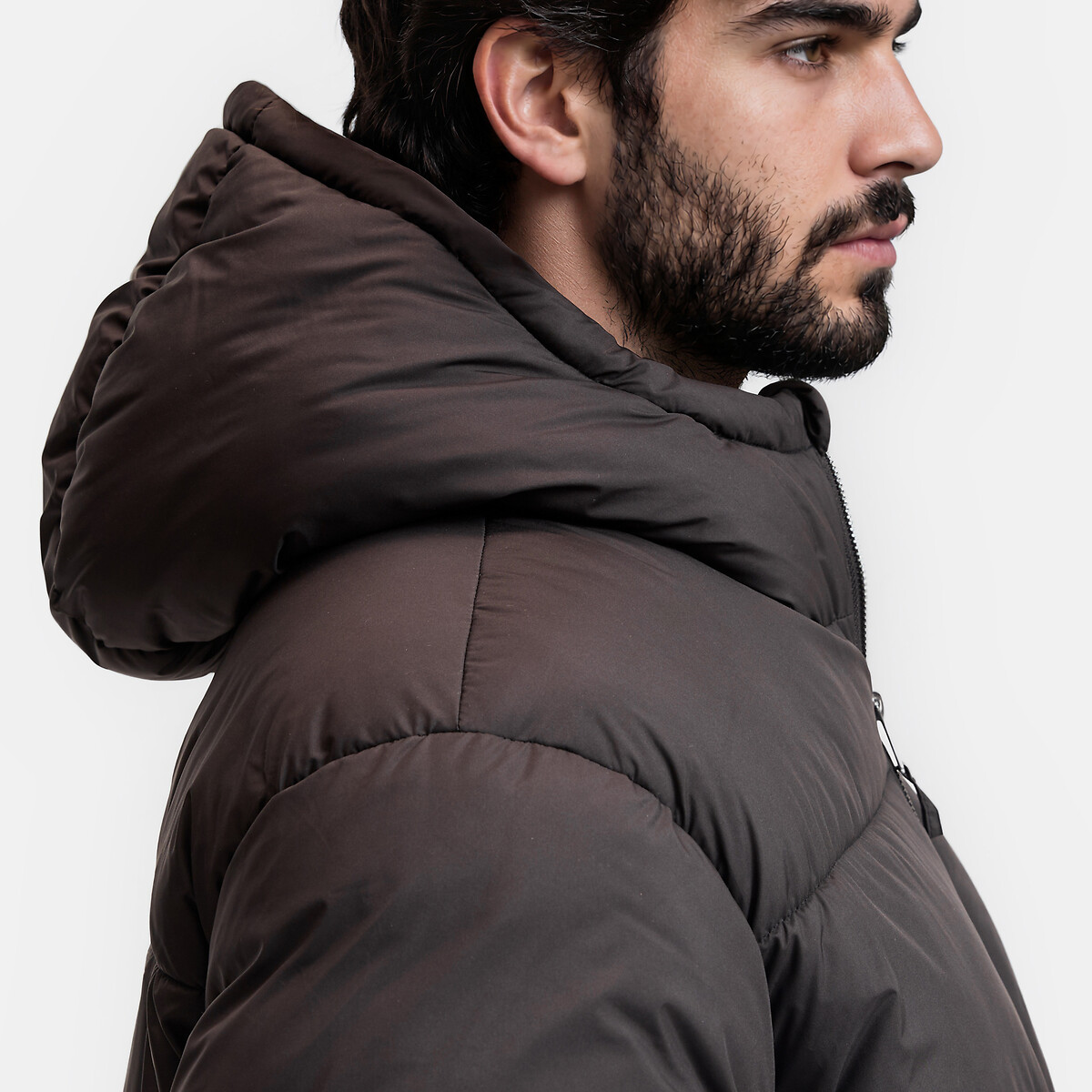 Doudoune courte, mi-saison marron foncé, LA REDOUTE COLLECTIONS