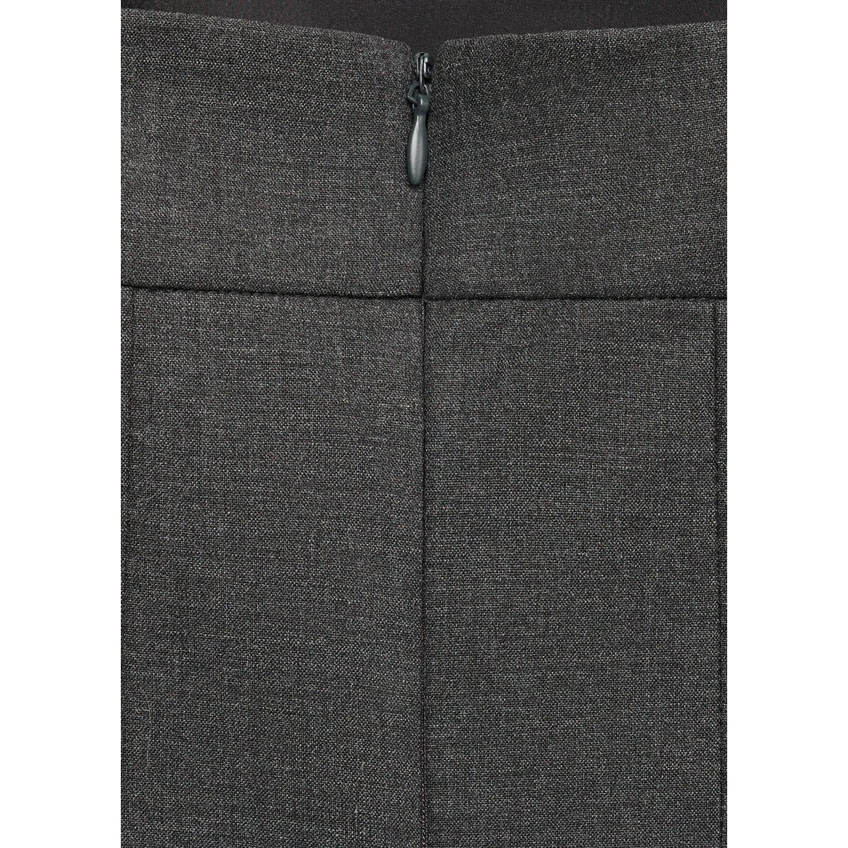 Robe laine coutures décoratives gris, MANGO