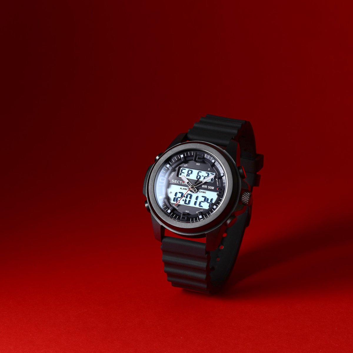 Montre digitale EX-48 noir, SECTOR NO LIMITS