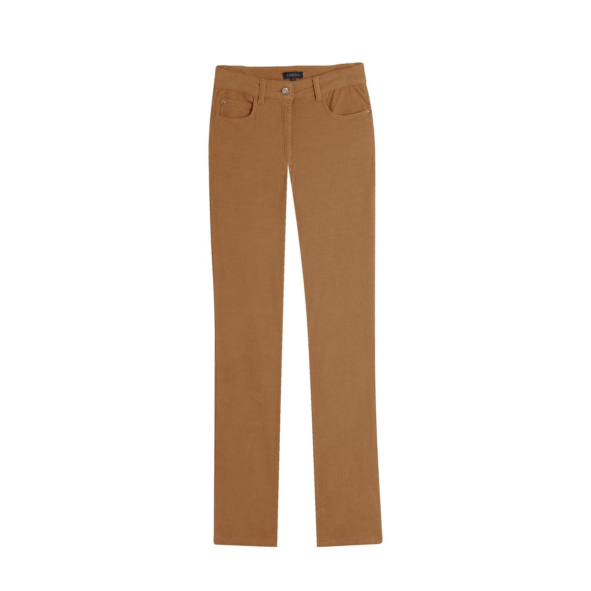 Pantalon droit contemporain PCHICAGOV camel, CAROLL