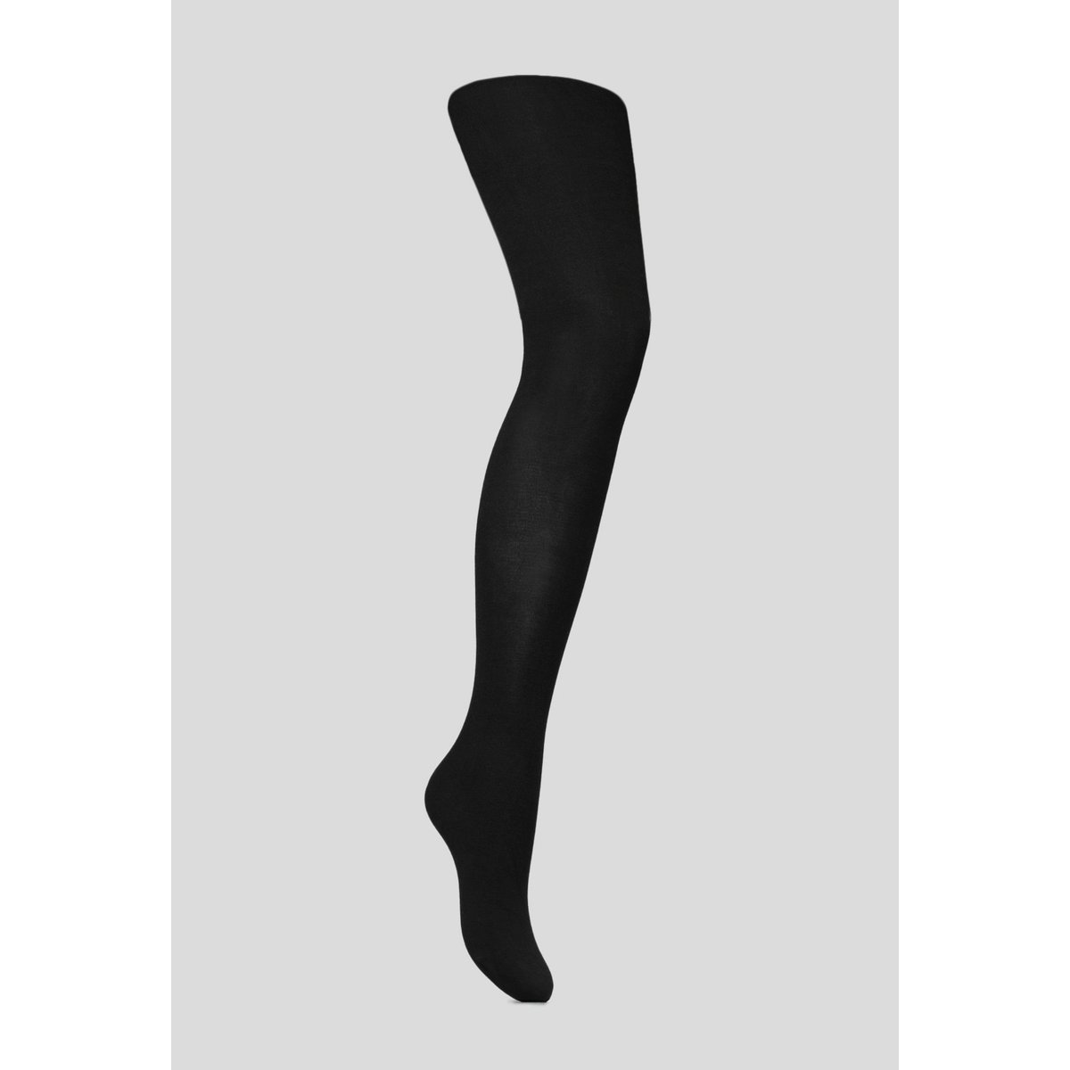 Collants en modal et soie noir, MONOPRIX