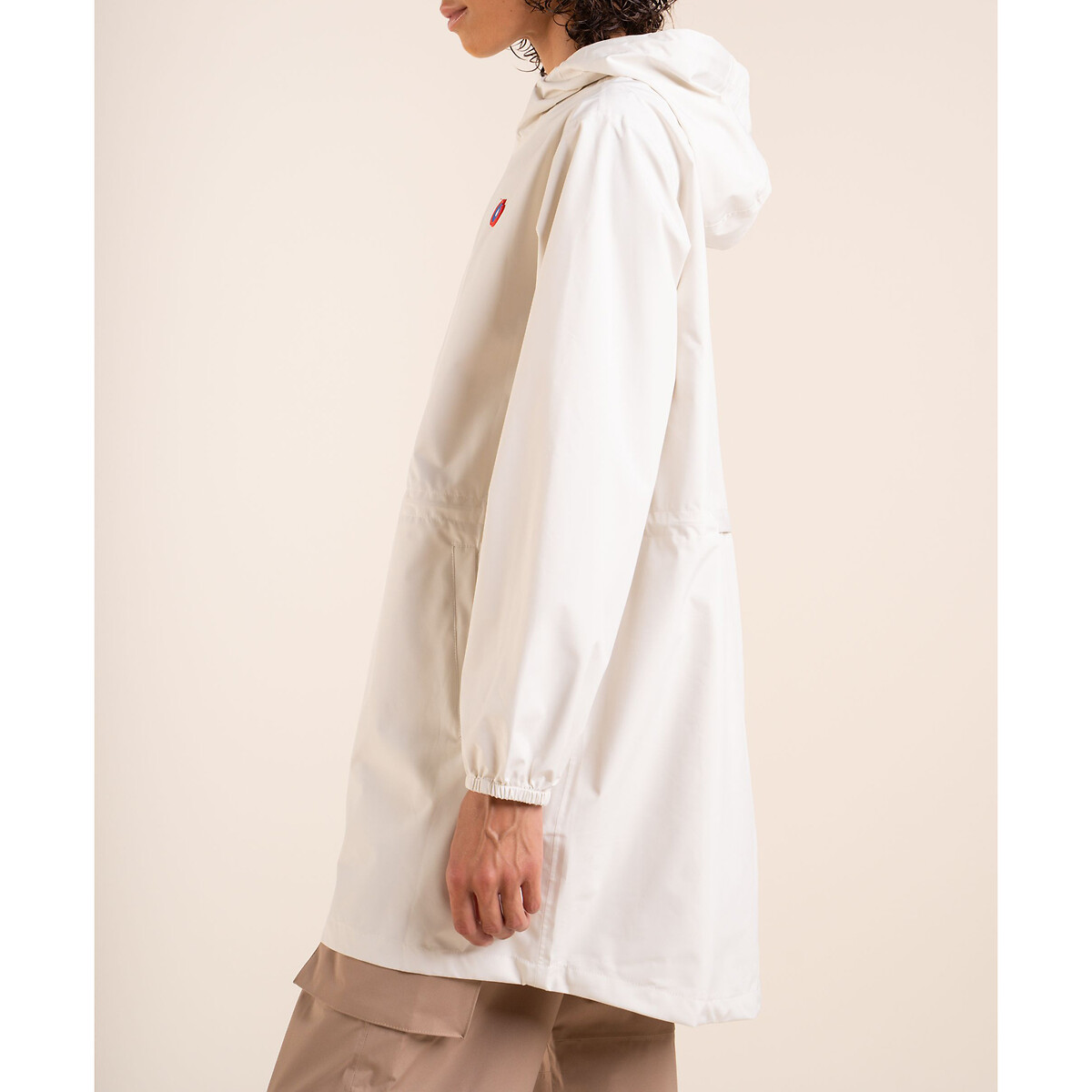 Coupe-vent zippé mi-long AMELOT ecru, FLOTTE