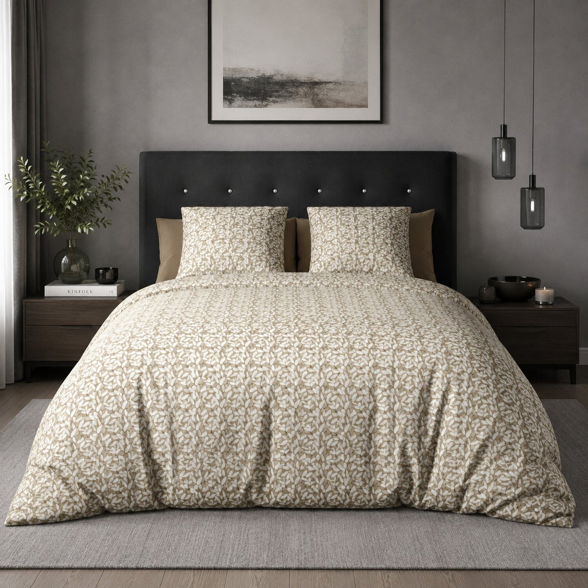 Parure housse de couette en microfibre, Carmel multicolore, C DESIGN HOME TEXTILE