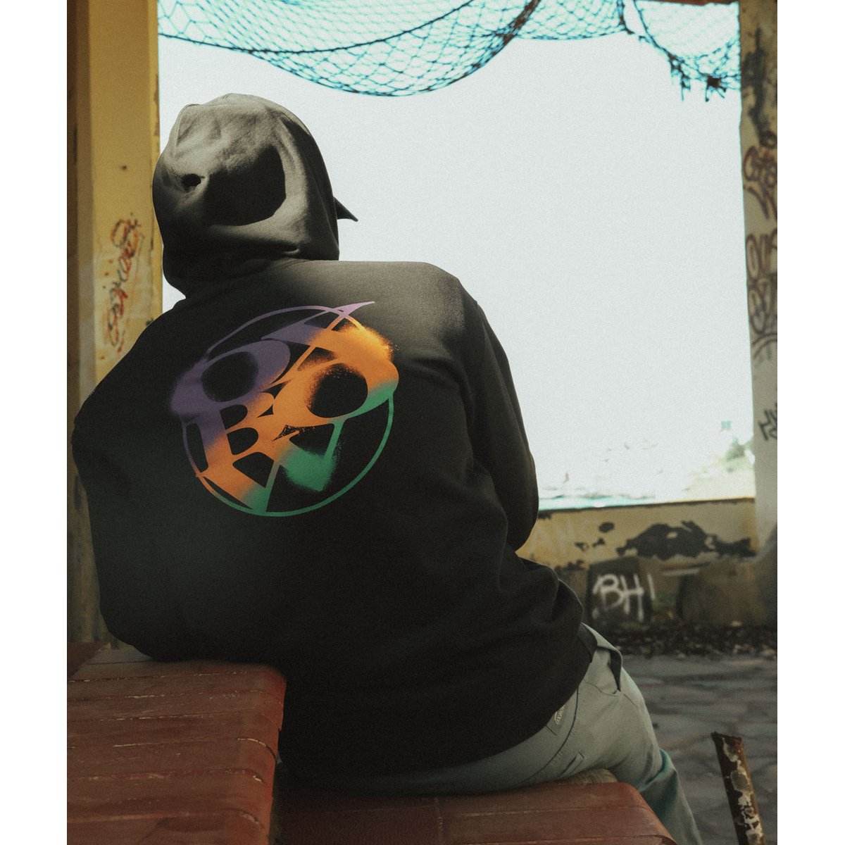 Sweat à capuche SPRAY black, OXBOW