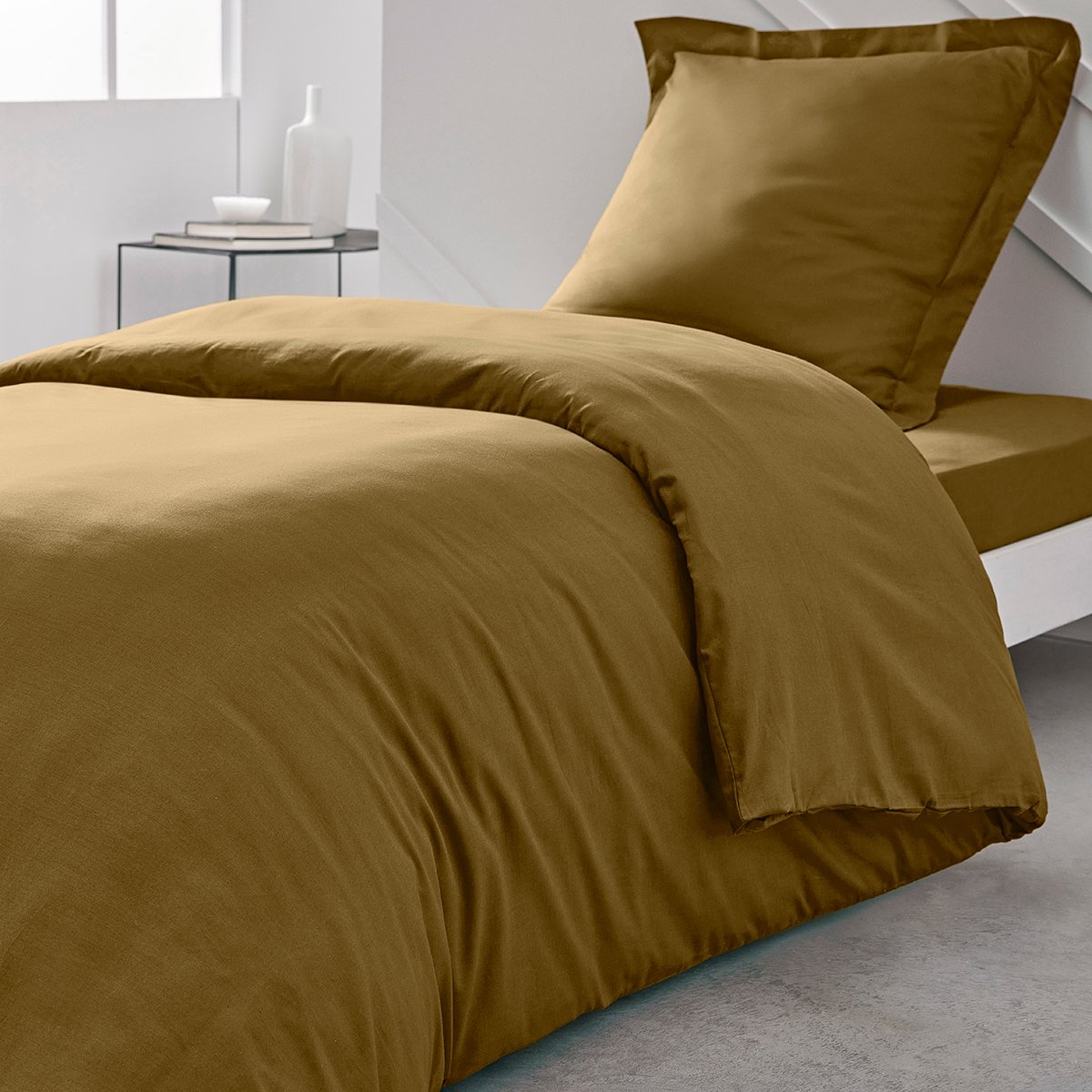 Housse de couette ESSENTIAL bronze, TODAY