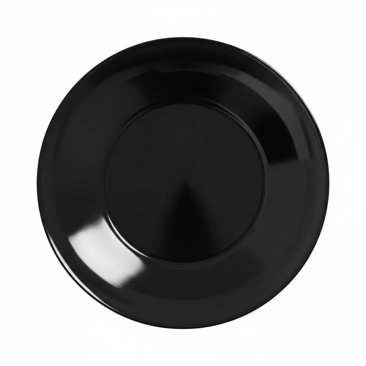 6 assiettes creuses noires en verre 20 cm -APY noir, LUMINARC