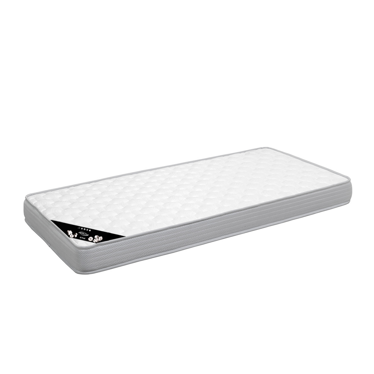 Pack sommier gigogne avec matelas Bois massif JONA bois naturel, AKITEN RETAIL